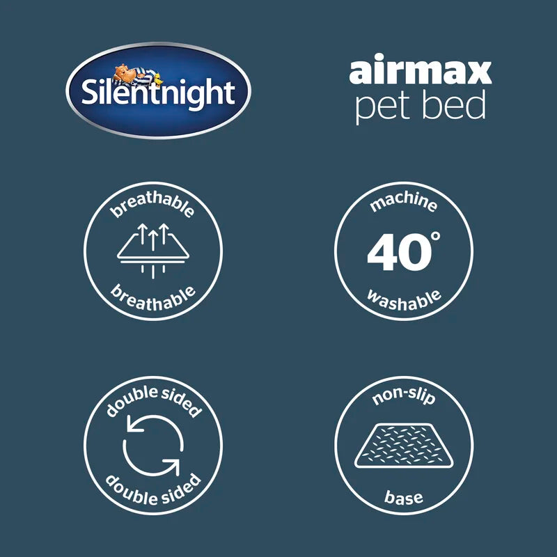 Airmax Breathable Pet Bed with Reversible Cushion