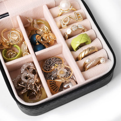 Jewellery Box Organiser Travel Jewellery Box Small PU Leather Jewelry Storage